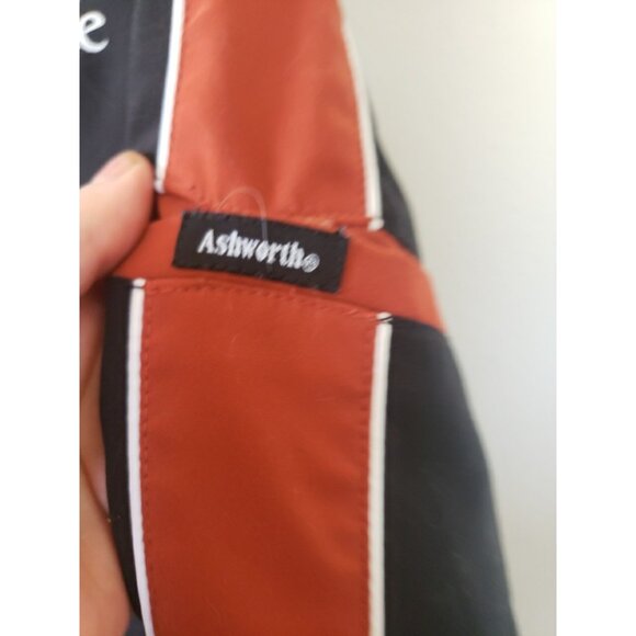 Ashworth Vintage Google Company Logo 1/4 Zip Jacket Red Black White Trim M y2k - Picture 5 of 11